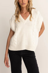 Finley cable knit vest