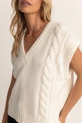 Finley cable knit vest