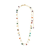 Pilgrim collier en pierres semi-précieuses plaqué or