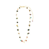 Collier HERE plaqué or/multicolore