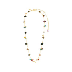 Collier HERE plaqué or/multicolore