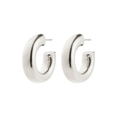 Pilgrim boucles d'oreilles anneaux recyclées 23 mm plaqué plaqué argent