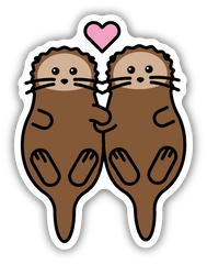 SEA OTTER DUO | STICKER