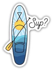 SUP SUNSHINE PADDLEBOARD SCENE | STICKER