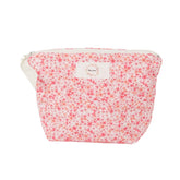 Petite trousse fleurs roses