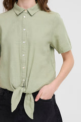 Chemise manches courtes nouée IhLino