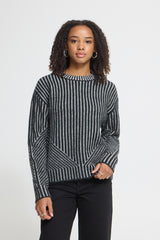 Pull IhKamara manches longues ligné