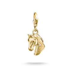 Charm tête de cheval avec zirconia blanc – Original