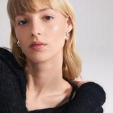 Asher boucles d'oreilles ovales recyclées