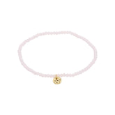 Bracelet Indie rose pâle, plaqué or