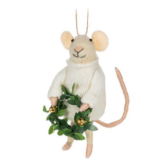 Souris avec ornement dans les mains