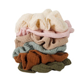 Chouchou élastique à cheveux uni gros format