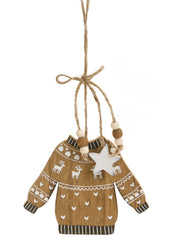 Ornement sweater bois