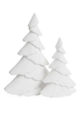 Décoration sapin en MDF blanc