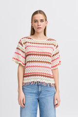 Ihbandie Chemisier à manches courtes