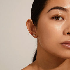 Tina boucles d'oreilles en cristal et perles recyclées