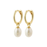 Berthe recycled pearl hoop earrings