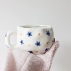 Tasse fleur bleue