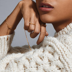 Bracelet chaîne à maillons plats Parisa