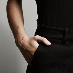 Bracelet chaîne à maillons plats Parisa