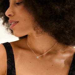 Pilgrim collier pendentif coeur cristaux recyclé