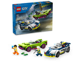 Lego city poursuite voiture de police et muscle car