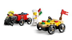 Lego CITY - Course de camion pizza vs camion de pompier