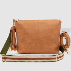 Daisy Crossbody Bag with Stripe Strap