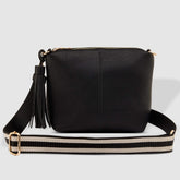 Kasey Crossbody Bag with Stripe Strap