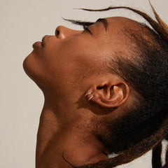 Boucles d'oreilles mini créoles épaisses Tyra