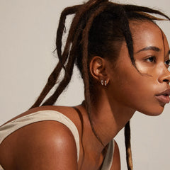 Boucles d'oreilles mini créoles épaisses Tyra