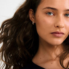 TATUM petits anneaux cristaux recyclés 14 mm