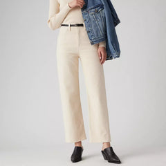 Ribcage Straight Ankle - Pantalon droit côtelé pour femme