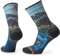 Chaussettes de randonnée à imprimé Icy Range pour femme