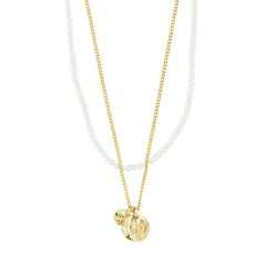 Ensemble collier de perles en argent recyclé LENNON 2 en 1