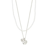 Ensemble collier de perles en argent recyclé LENNON 2 en 1