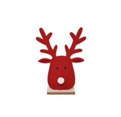Tête renne rouge