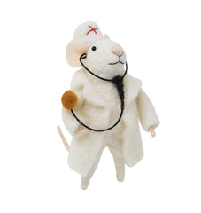 Ornement souris médecin