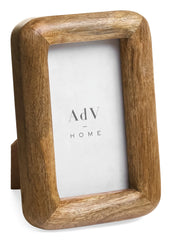 Mini cadre photo rectangulaire en bois de manguier naturel