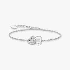Thomas Sabo Bracelet cœurs entrelacés 19 cm