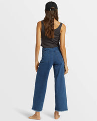 Free Fall Indigo Wide-Leg Jeans