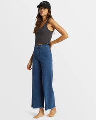 Free Fall Indigo Wide-Leg Jeans