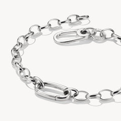 Bracelet Charm avec un Connect Link argent