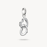 Pendentif Charm cœurs entrelacés Connect argent