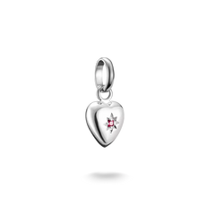 Pendentif Charm cœur avec étoile Connect argent