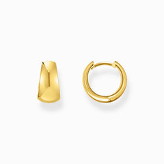 Boucles d'oreilles classiques de forme trapézoïdale massive