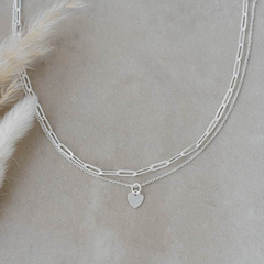 Glee Paperclip heart necklace