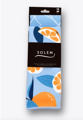 Linges à vaisselle Les Mandarines (Lot de 2)