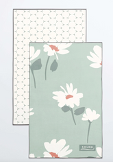 Serviettes à main Collection Marguerite en brise - Sauge (Lot de 2)