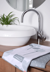 Serviettes à main Collection Marguerite en brise - Sauge (Lot de 2)